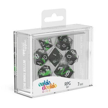 Oakie Doakie Dice ODD500048 RPG Set Enclave Dice, Emerald