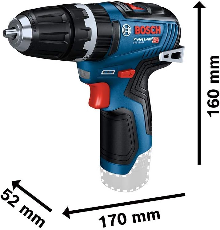 BOSCH Professional GSB 12V-35 Akku-Schlagbohrschra