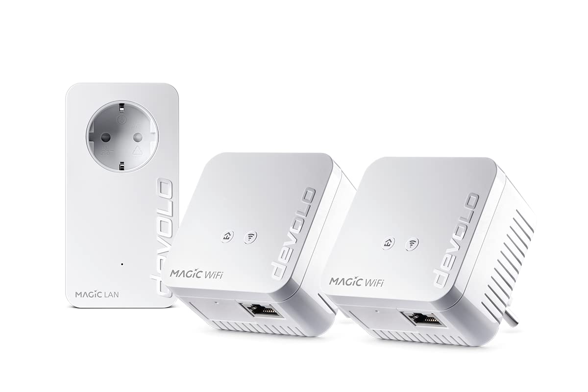 Devolo Magic 1 WiFi Mini Network Kit 1200 Mbit/s Ethernet LAN Wi-Fi White 3 pc(s)