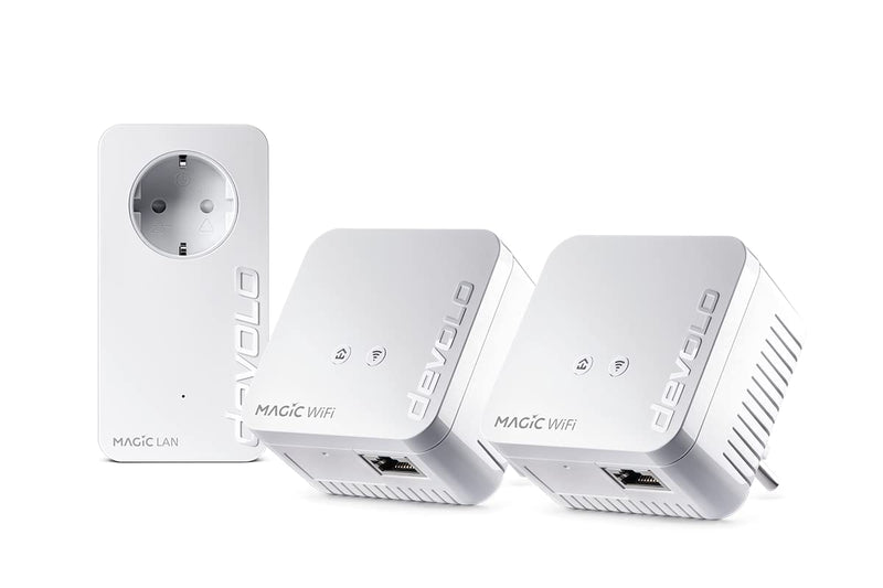Devolo Magic 1 WiFi Mini Network Kit 1200 Mbit/s Ethernet LAN Wi-Fi White 3 pc(s)