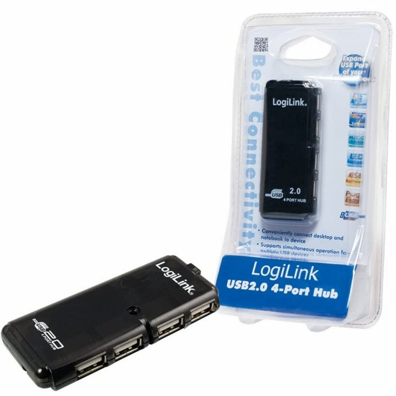 LogiLink USB 2.0 4 Port Mini Bus Powered Hub