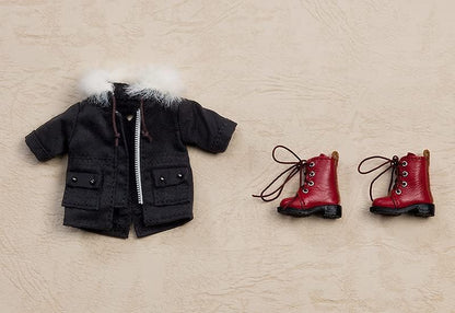 Good Smile Nendoroid Doll: Boots and Duffle Coat (Black) Warm Clothing Set
