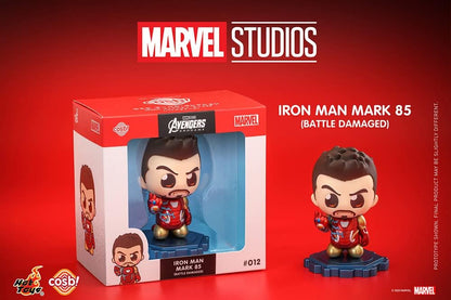 Cosbi Marvel Collection CBX041 Avengers: Endgame Movie Iron Man Mark 85 (Battle Damage) #012 Non-Scale Figure, Red, Height Approx. 3.1 inches (8 cm)