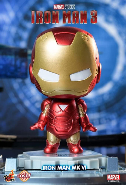 Cosbi Marvel Collection CBX065 Iron Man 3 Movie Iron Man Mark 6#026 Non-Scale Figure, Red, Height Approx. 3.1 inches (8 cm)