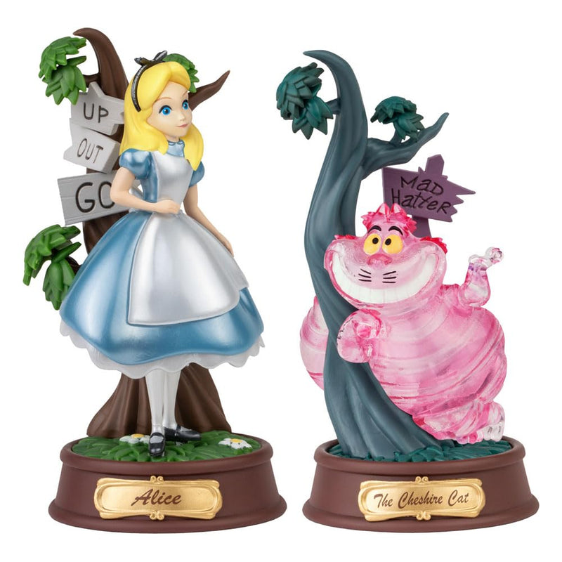 Beast Kingdom MINI D STAGE - DISNEY ALICE IN WONDERLAND ALICE AND CHESHIRE CAT CANDY COLOR SPECIAL EDITION SET