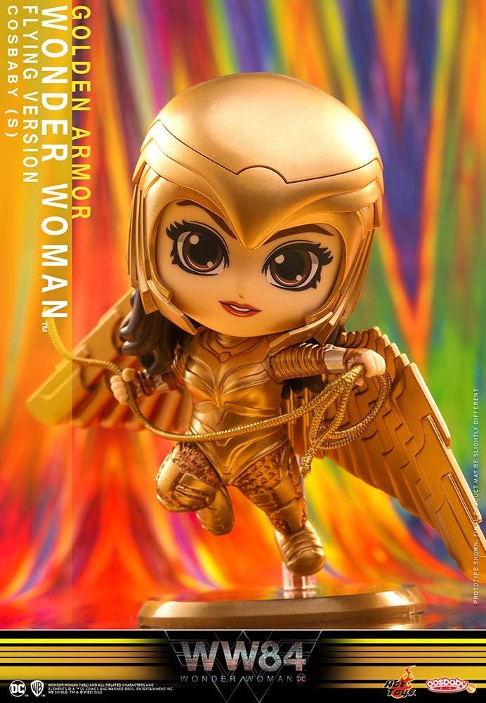 Hot Toys Wonder Woman 1984 figurine Cosbaby (S) Golden Armor Wonder Woman (Flying Version) 10 cm