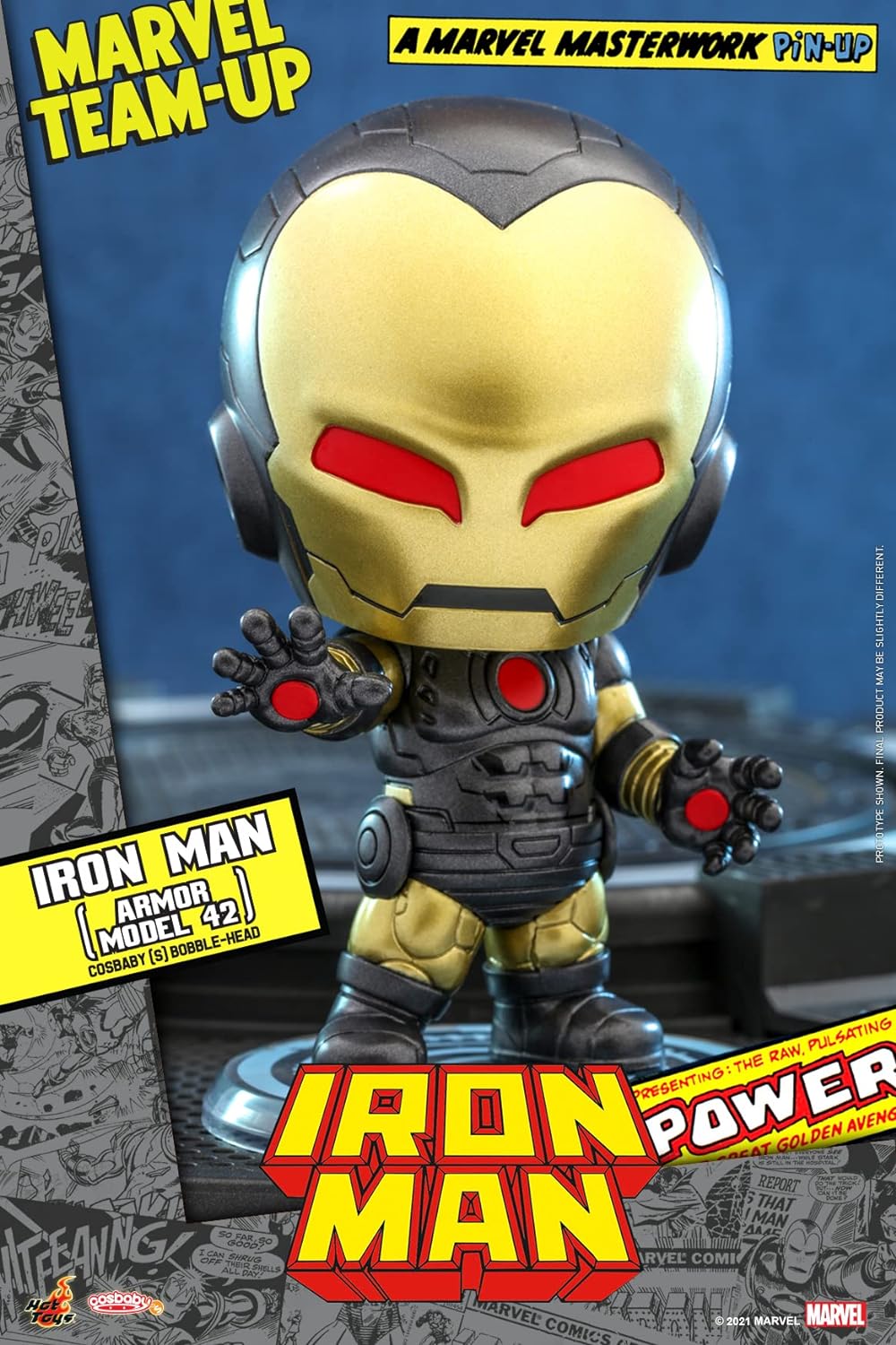 Hot Toys Marvel Comics Cosbaby (S) Iron Man (Armor Model 42) 10cm Figure