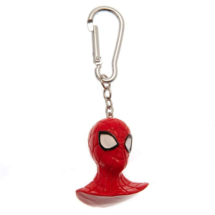 Pyramid International Marvel Spider-Man Keyring (3D Spiderman Design) Carabiner, Zip Pull or Backpack Charm, Marvel Gifts and Key Chains for Men and Key Chains for Women - Official Merchandise