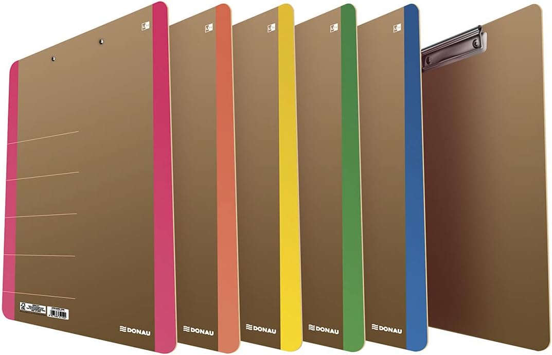 Cardboard Clipoard DONAU Life A4 with a Clip Green/Document Archiving/Type-A4 Board/Kind-Without Cover/Material-Cardboard/Colour-Green/Format-A4 / Weight (g/m2)-900 / Cardboard (mm)-1,8 zielony clipboard