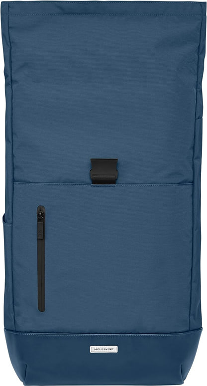 Moleskine ET20FMTRBKB20 Business Backpack, 15-Inch, Can Store Devices, Metro Roll-Top Backpack, Sapphire Blue