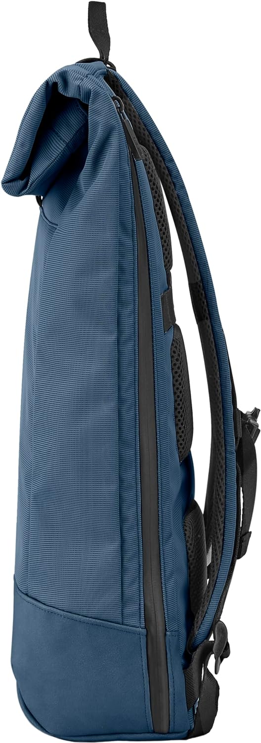 Moleskine ET20FMTRBKB20 Business Backpack, 15-Inch, Can Store Devices, Metro Roll-Top Backpack, Sapphire Blue