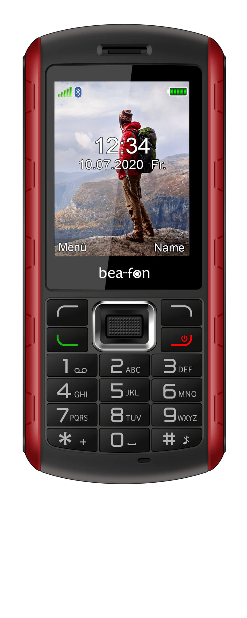 Beafon AL560_EU001BR Outdoor Mobile Phone Bluetooth Hands-Free Function Black/Red Schwarz-rot