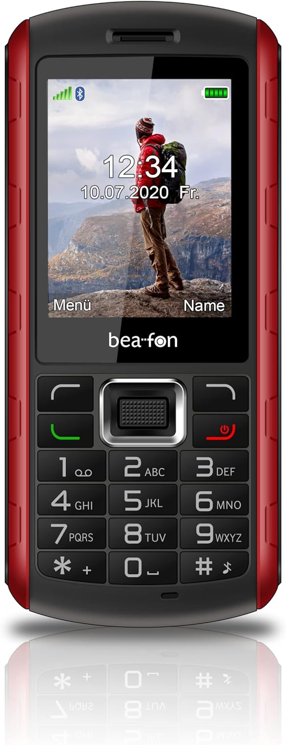 Beafon AL560_EU001BR Outdoor Mobile Phone Bluetooth Hands-Free Function Black/Red Schwarz-rot