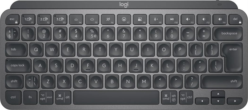 Logitech MX Keys Mini Wireless Illuminated Keyboard for Business, QWERTY US International Layout - Grey