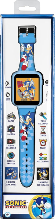 Sega Sonic the Hedgehog Blue Smart watch with Printed Silicone Strap SNC4055