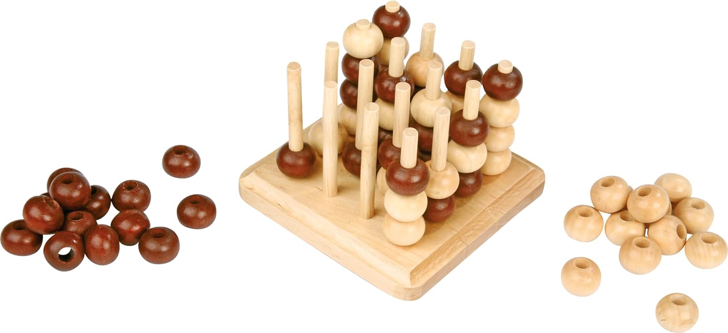 small foot 4462 Tic Tac Toe game in 3D, strategic board game on multiple levels for two persons, from 5 years on