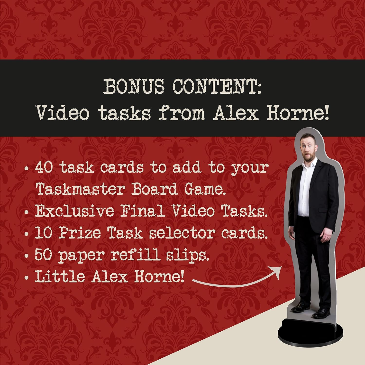 Ginger Fox Taskmaster The Expansion Pack – Compete With Family & Friends in Ludicrous Tasks to be Crowned Taskmaster Champion - All New Tasks - 10 Video Tasks with Alex Horne Games