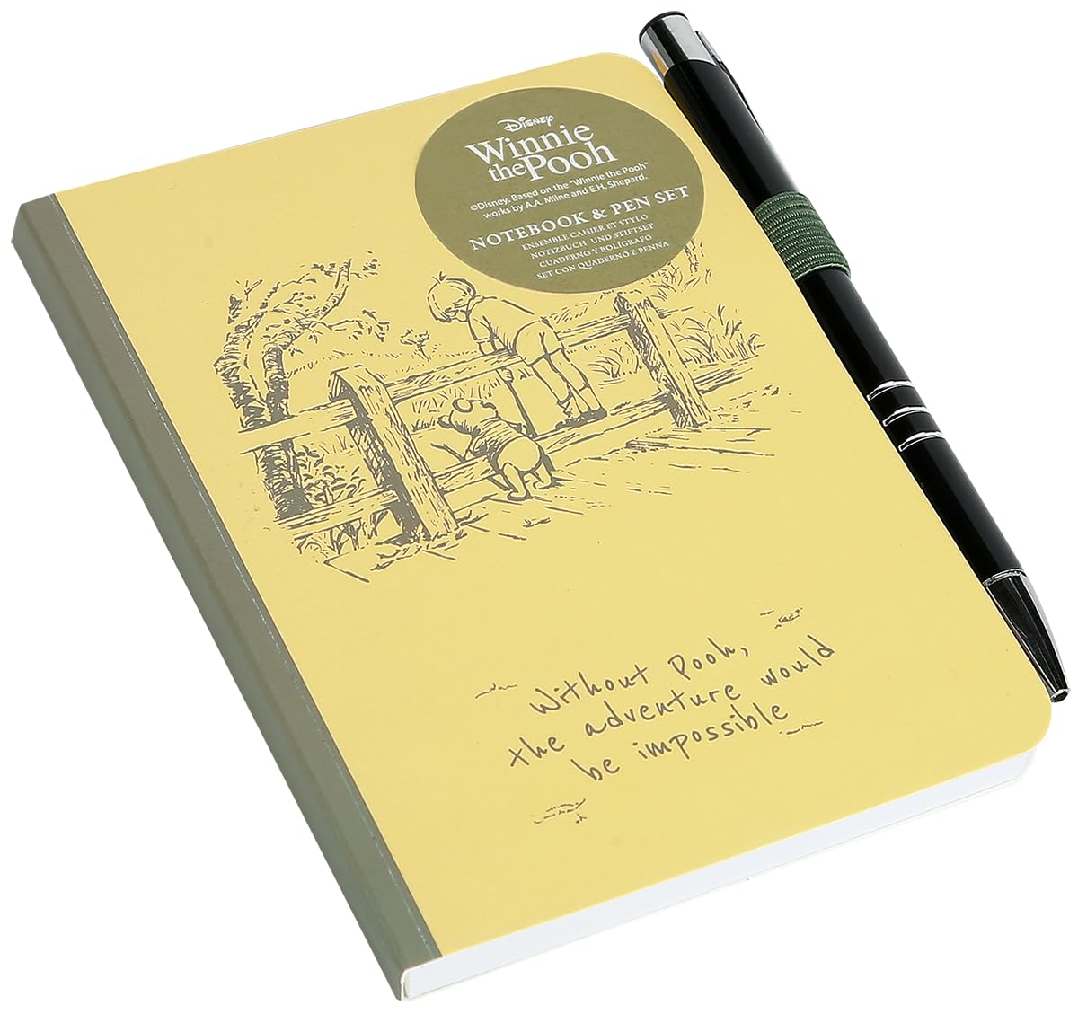 Winnie the Pooh Half Moon Bay Notebook A6 | Hardback Note Book | Lined Notebook Gifts For Women Gifts For Adults | Disney Gifts For Women Adults | Cute Notebook