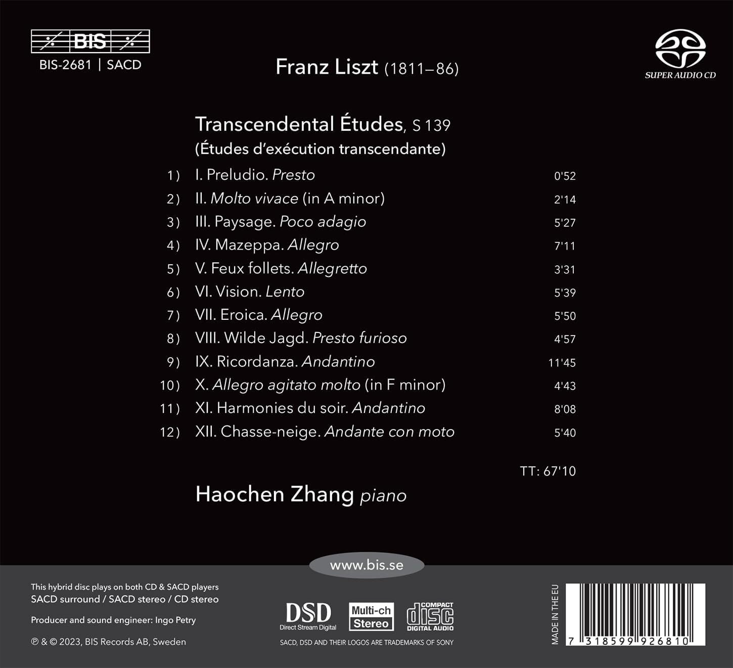 Franz Liszt: Transcendental Études