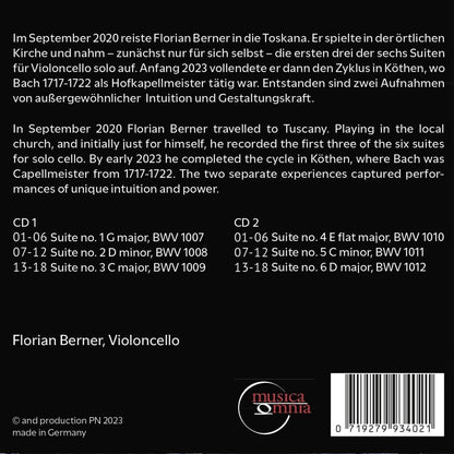 Johann Sebastian Bach: 6 Cello Suites