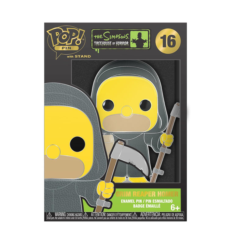 Funko Loungefly Large Enamel Pin HORROR: SIMPSONS - Homer Simpson - HOMER - the Simpsons Enamel Pins - Cute Collectable Novelty Brooch - for Backpacks & Bags - Gift Idea - Official Merchandise