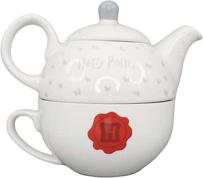 Harry Potter Half Moon Bay Hedwig Tea Set - Tea for One - Hedwig Owl Cup - Tea Pot for One - Small Teapot