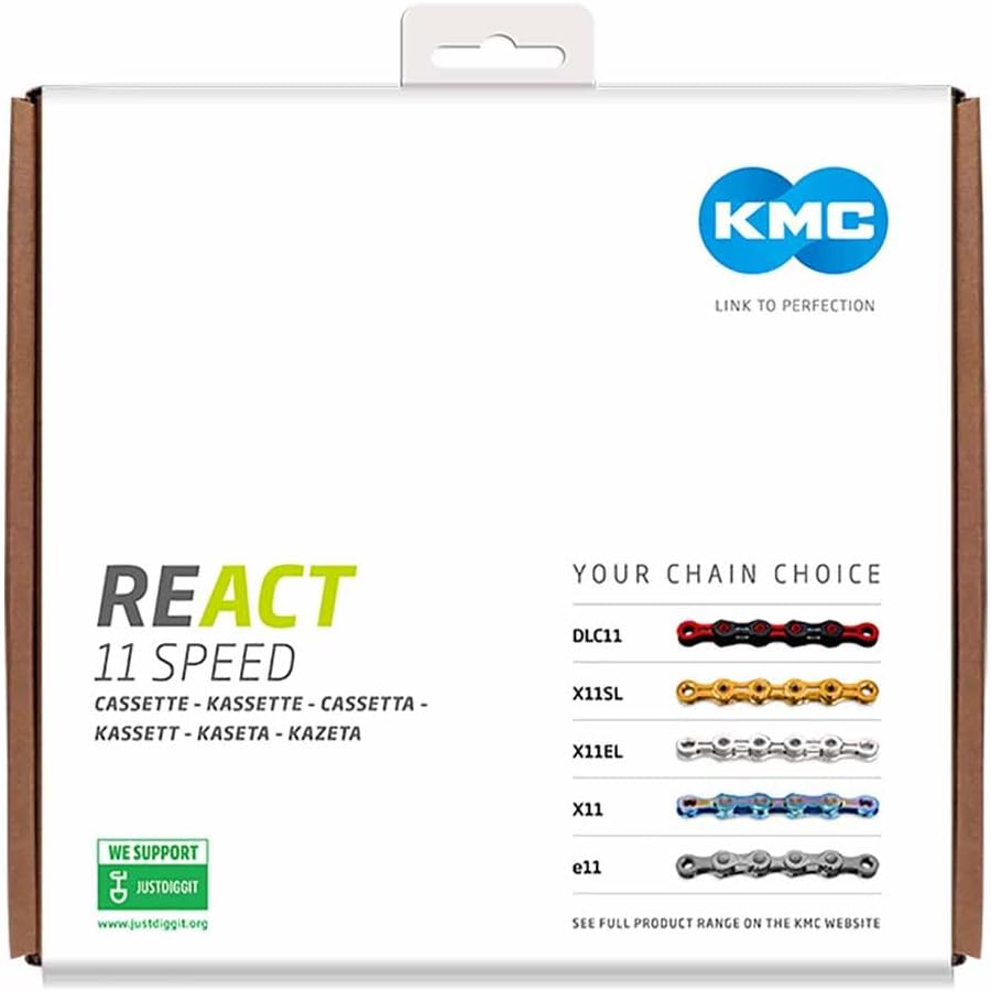 KMC React 11 Speed Cassette, Black, 11/50T