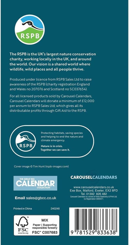 CAROUSEL CALENDARS RSPB Slim Diary 2024