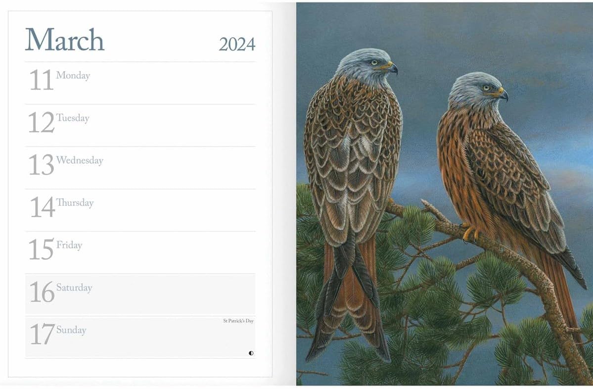 2024 British Wildlife in Art by Robert Fuller Deluxe Diary