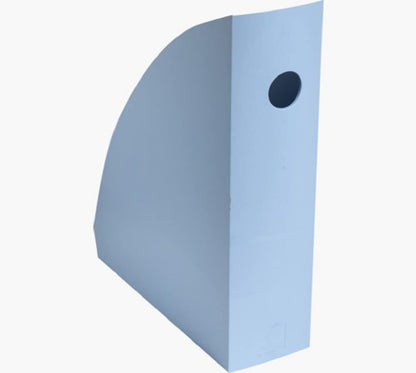 Exacompta - Ref. 18209D - 1 BeeBlue MAG CUBE magazine rack, magazine binder, storage for documents, catalogs, magazines width 8.2 cm - For A4 and A4 maxi formats - Light blue color
