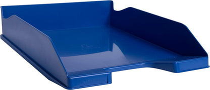 Exacompta - Ref. 113204D - 1 COMBO MIDI Bee Blue letter tray - for A4+ format documents - dimensions 34.6 x 25.5 x 6.5 cm - navy blue color 1 piece Navy