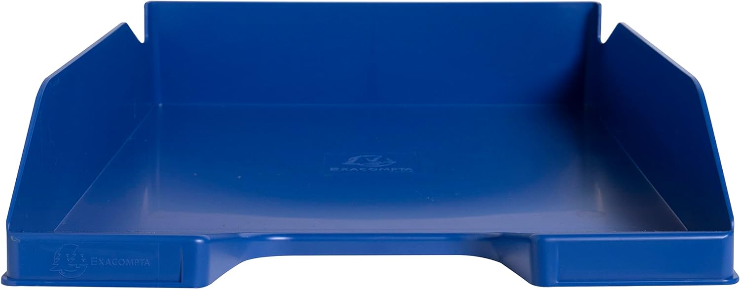 Exacompta - Ref. 113204D - 1 COMBO MIDI Bee Blue letter tray - for A4+ format documents - dimensions 34.6 x 25.5 x 6.5 cm - navy blue color 1 piece Navy