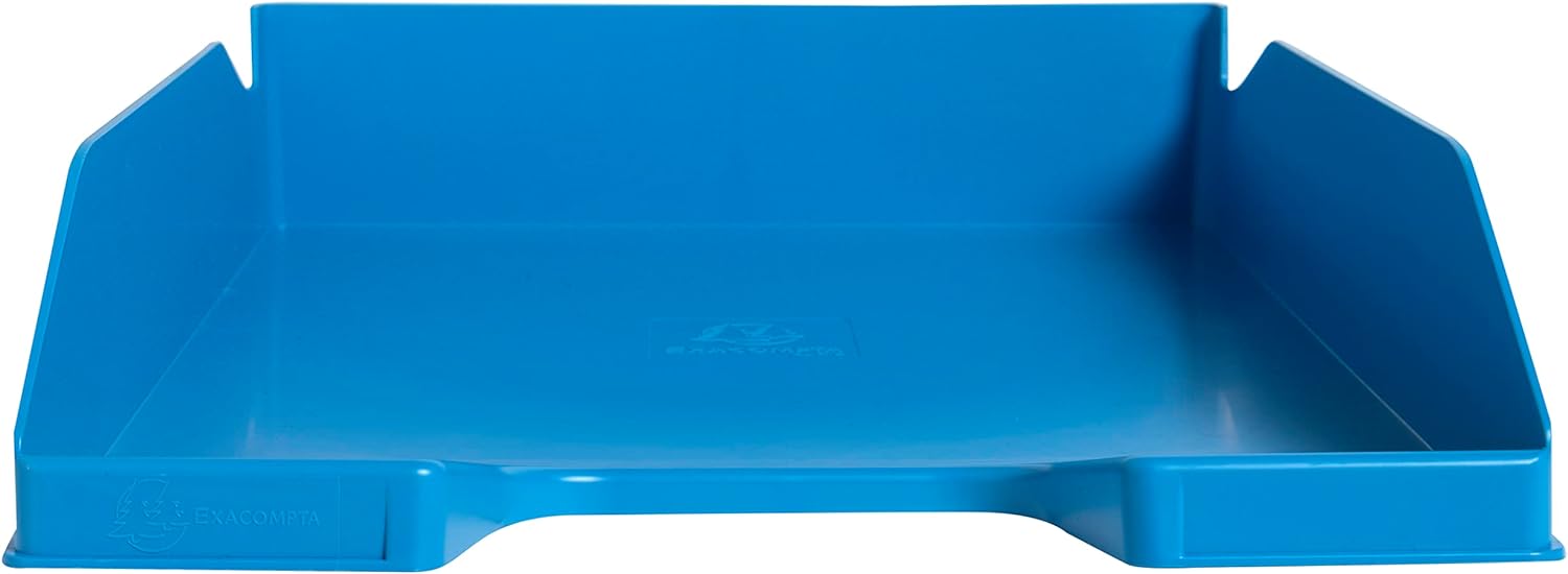 Exacompta - Ref. 113283D - 1 Combo Midi Bee Blue letter tray - for A4+ format documents - dimensions 34.6 x 25.5 x 6.5 cm - turquoise color