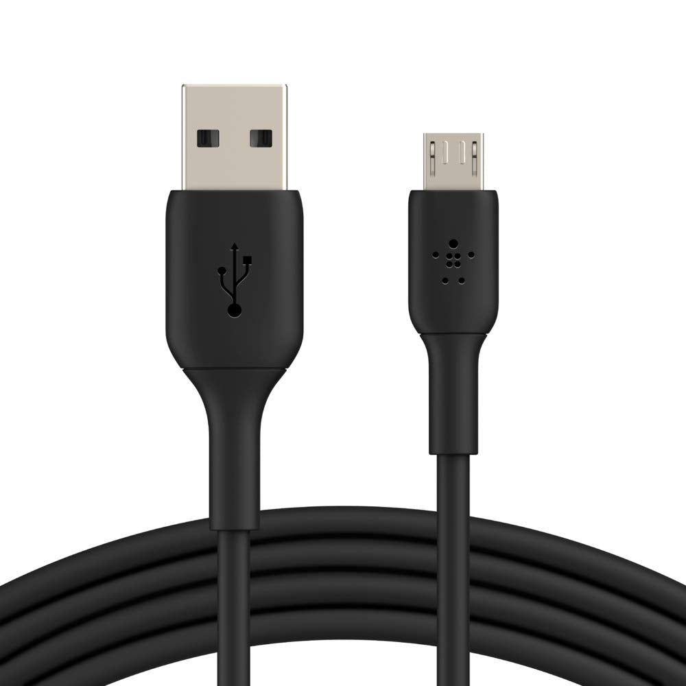 Belkin Micro-USB Cable for Portable Speakers, Power Banks, eReaders, and more (3.3 ft. / 1 m, Black) Black 1 m USB-A to Micro-USB (PVC) Single