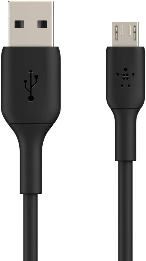 Belkin Micro-USB Cable for Portable Speakers, Power Banks, eReaders, and more (3.3 ft. / 1 m, Black) Black 1 m USB-A to Micro-USB (PVC) Single