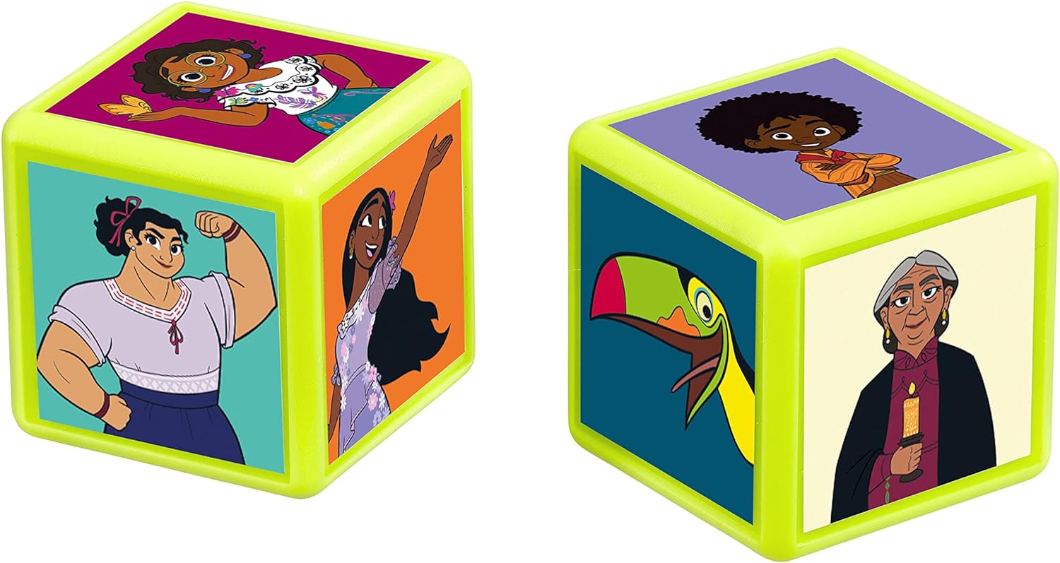 Top Trumps Encanto Match The Crazy Cube Game, play with 15 of your favourite characters including Mirabel, Isabela and Antonio, great travel board game, gift and toy for Boys and Girls Aged 4
