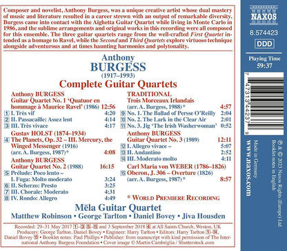 Anthony Burgess: Complete Guitar Quartets