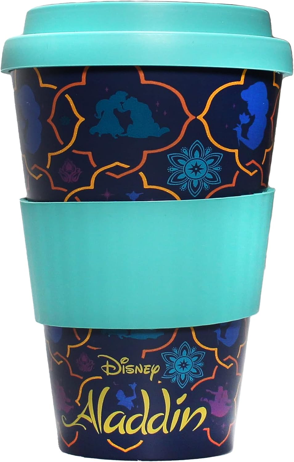 Disney Aladdin Travel Mug - RPET Recycled - 400ml - Takeaway Coffee Cups Reusable - Leakproof Coffee Travel Mug - Tea Travel Mug