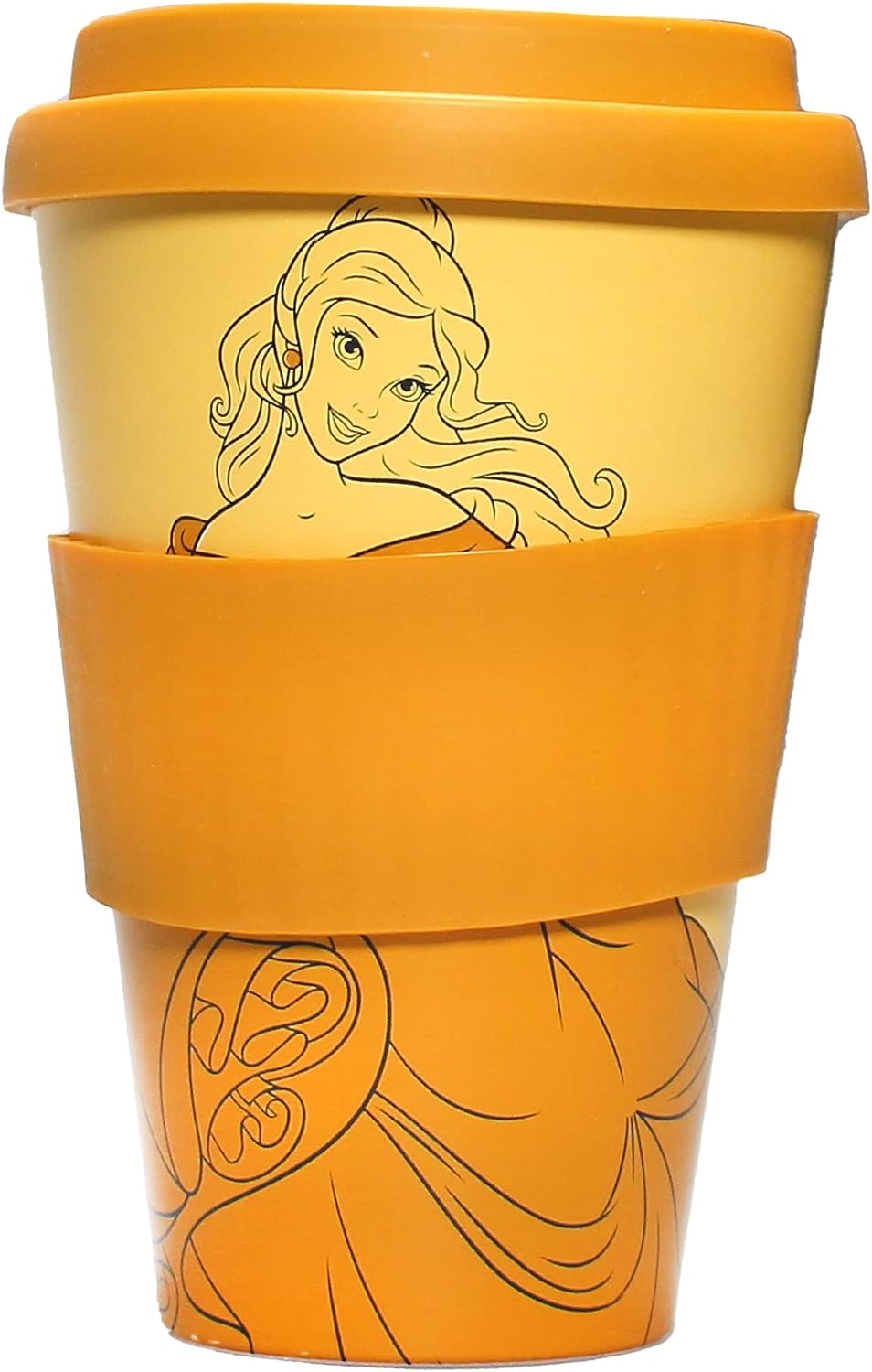 Half Moon Bay - Disney Beauty and The Beast Travel Mug -RPET Recycled - 400ml - Takeaway Coffee Cups Reusable - Leakproof Coffee Travel Mug - Tea Travel Mug Mug