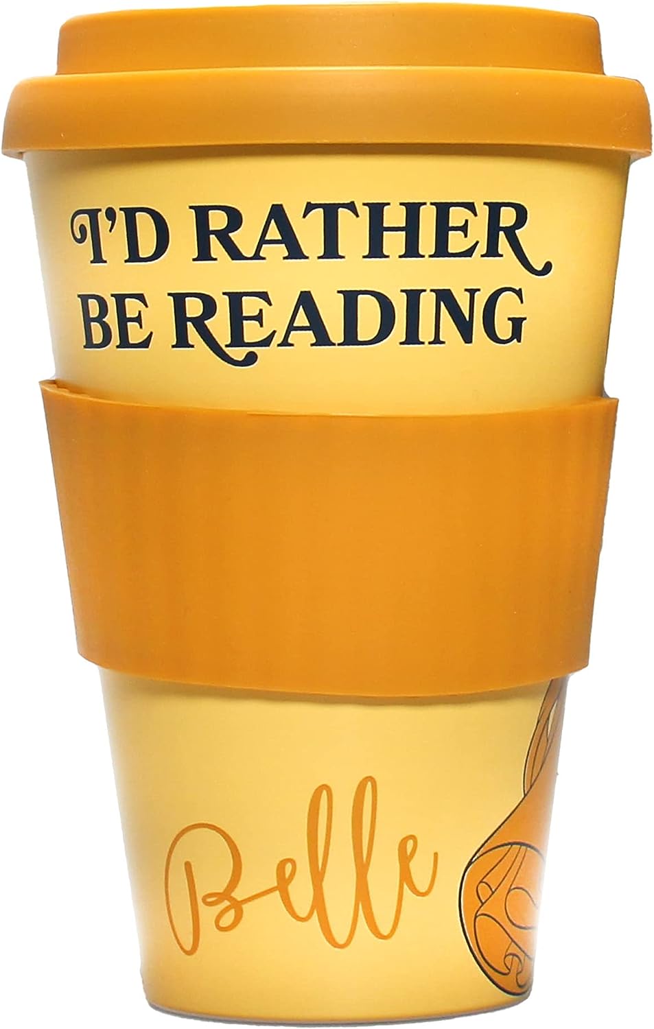 Half Moon Bay - Disney Beauty and The Beast Travel Mug -RPET Recycled - 400ml - Takeaway Coffee Cups Reusable - Leakproof Coffee Travel Mug - Tea Travel Mug Mug