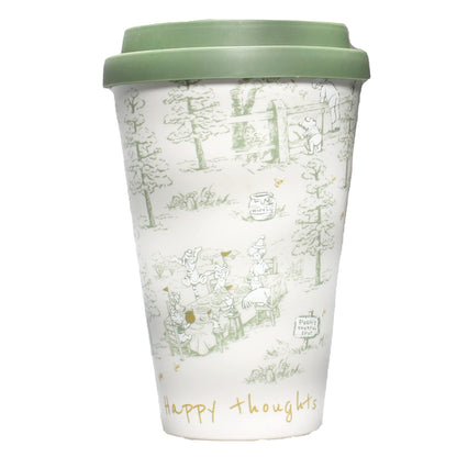 Winnie the Pooh Disney Travel Mug - RPET Recycled - 400ml - Takeaway Coffee Cups Reusable - Leakproof Coffee Travel Mug - Tea Travel Mug - Disney Mug