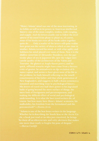 The Letters of Henry Adams
