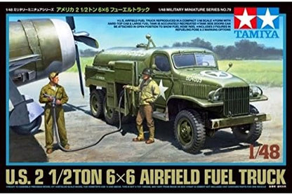 Tamiya TAM32579 300032579-0.075 US WWII 2.5 to 6 x 6 Airfield Tankw