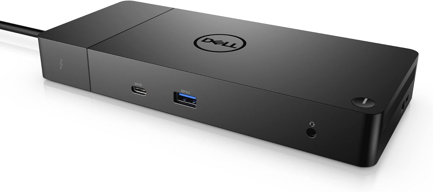 Dell WD19TB Thunderbolt Dock, USB 3.1, Type-C, Display Port, HDMI, 6 USB Ports, Gigabit Ethernet, Thunderbolt 3, No power adapter