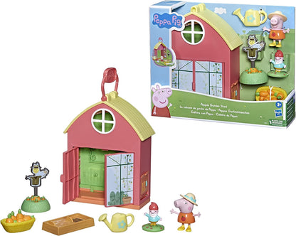 Peppa Pig Peppa’s Garden Shed Playset Pre-school Toy; Includes 1 Figure, 5 Accessories, Carry Handle; Ages 3 and Up