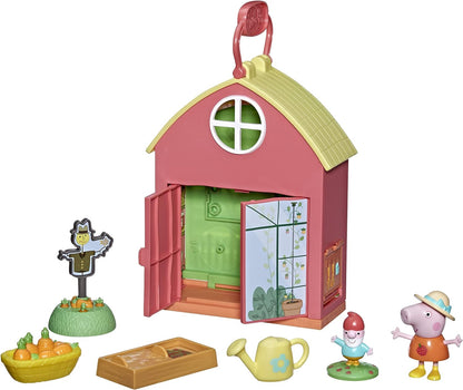Peppa Pig Peppa’s Garden Shed Playset Pre-school Toy; Includes 1 Figure, 5 Accessories, Carry Handle; Ages 3 and Up