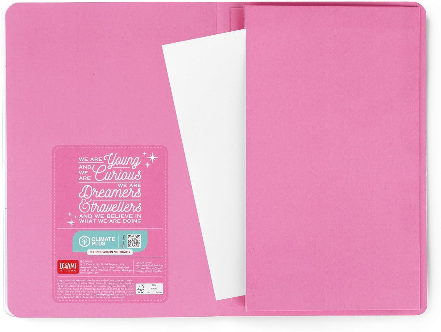 Legami - Medium Weekly Diary with Notebook, 12 Months, January 2024 December 2024, Week Detail on Left Page, Writing Space on Right Page, 12x18 cm, Magic Theme