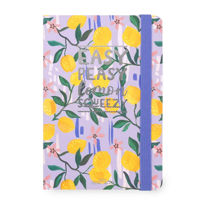Legami - Medium Weekly Diary with Notebook, 12 Months, January 2024 December 2024, Week Detail on Left Page, Writing Space on Right Page, 12x18 cm, Lemon Theme