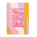 Legami - Spiral Weekly Diary Small, 12 Months, from January 2024 to December 2024, Folding Planner 2024/2025, Elastic Closure, Final Pocket, Address Book, 8.5x13 cm, Waves Theme