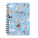 Legami - Small Spiral Weekly Calendar, 12 Months, from January 2024 to December 2024, Folding Planner 2024/2025, Elastic Closure, Final Pocket, Address Book, 8.5x13 cm, Dogs Theme